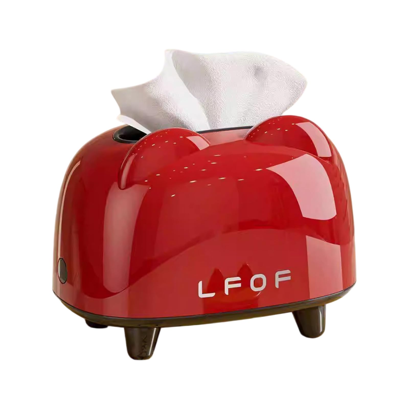 Tsophreniq Modern Household Tissue Paper Box Storage Container with Spring Loaded Lid Napkin Holder Creative Desktop Tissue Box