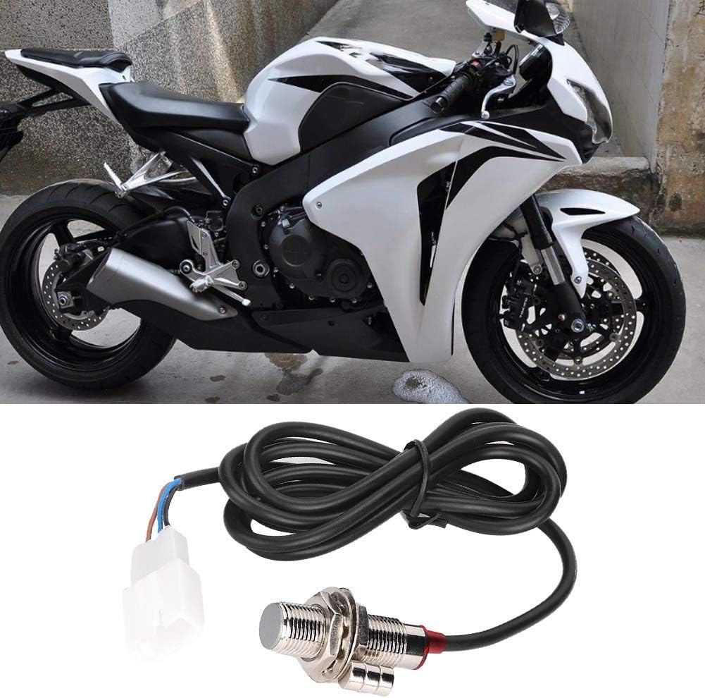 Aramox Motorcycle Digital Speedometer Sensor Cable, 8-inch HUD Display with Magnet, Compatible with 2017+ , ABS Material
