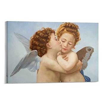 額入り87.5cm壁掛け ブグロー ファイストキス （印刷画） 1152 額入り87.5cm壁掛け ブグロー ファイストキス （印刷画） 1152