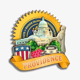 Providence Rhode Island USA America Fridge Magnet Wooden Collection 3D Wood Handmade Travel City Souvenirs Refrigerator Magnet Home Decoration Gift -447