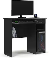 Mesa Escrivaninha para Computador Viena 1 Gaveta, Prateleira e Suporte Retrátil para Teclado (PRETO)
