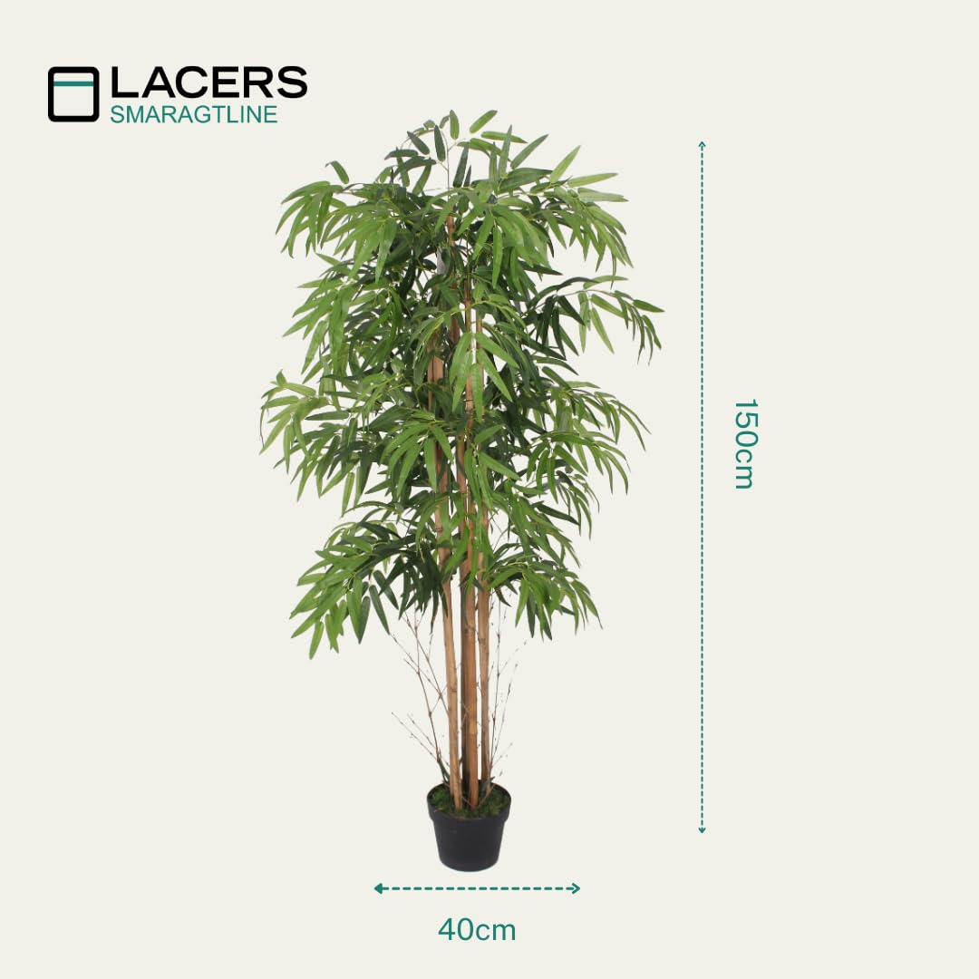 Lacers SMARAGDLINE Künstliche Efeu-Pflanze, 50 Cm Hoch – 2er Pack | Wie Echt, Pflegeleicht Für Wohnzimmer & Büro