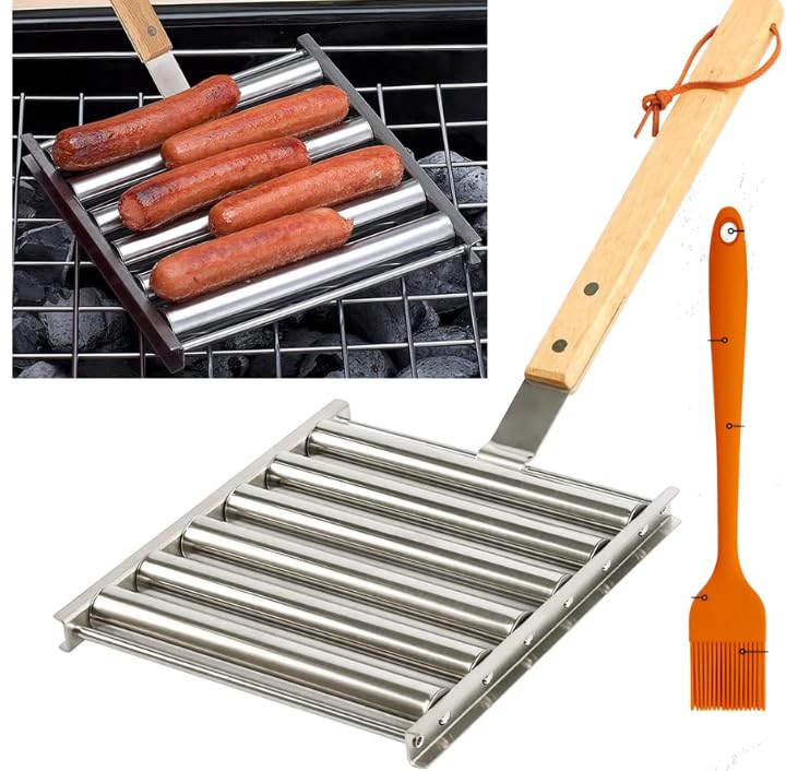 Hot Dog Roller with Extra Long Handle
