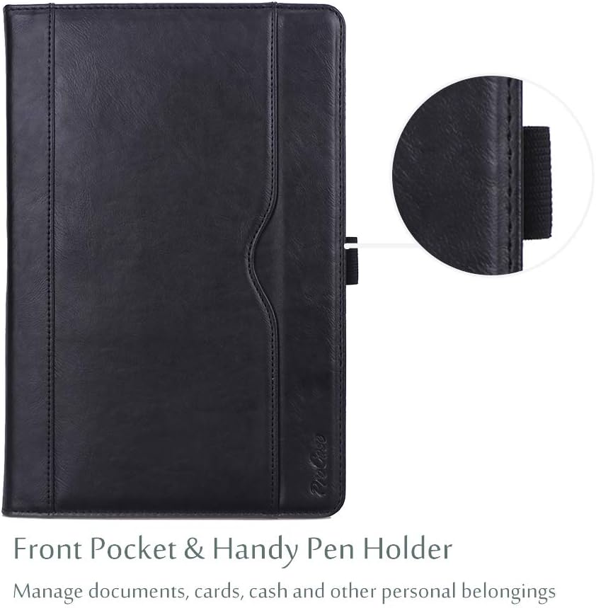 ProCase Galaxy Tab S4 10.5 Case, Folio Stand Protective Cover Case for Galaxy Tab S4 (10.5-Inch SM-T830 T835 T837) with S Pen Holder, Multiple Viewing Angles -Black