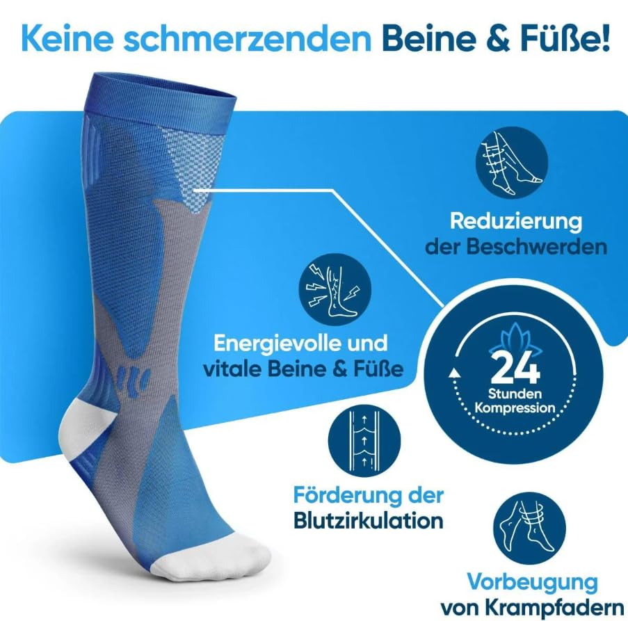 SWZEC Minasa - Kompressionsstrümpfe für schmerzfreie Beine und Füße Original