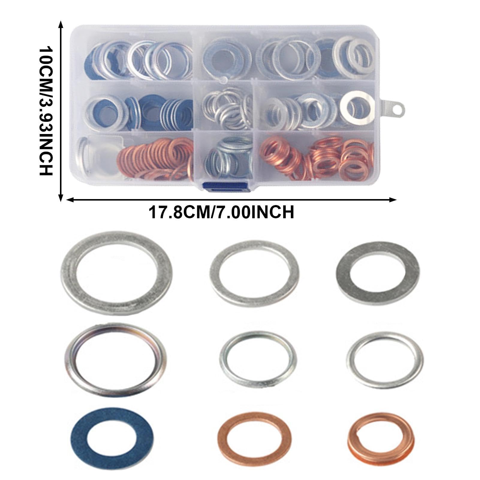 Kleines Unterlegscheiben-Set 140-Teiliges Robustes Set Mit Schrauben,