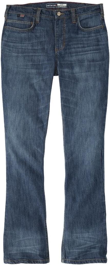 Carhartt Women's Fr Tiller High Rise Bootcut Jeans - Performance Fit Stretch Denim
