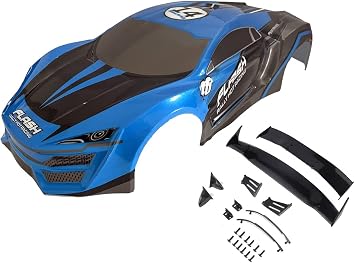 1/10 مقياس RC مطلي مسبقًا Drift Racing Touring Onroad Car Body Shell Width 200mm with Wing Mirror Accessories Lykan
