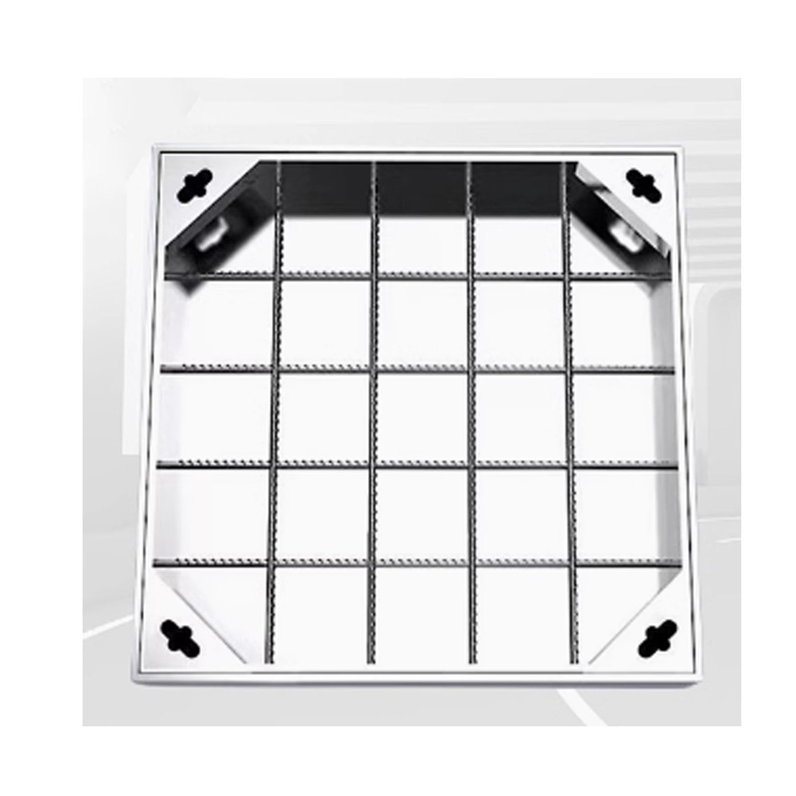 Couvercle de fosse septique en acier inoxydable durable pour cour chic