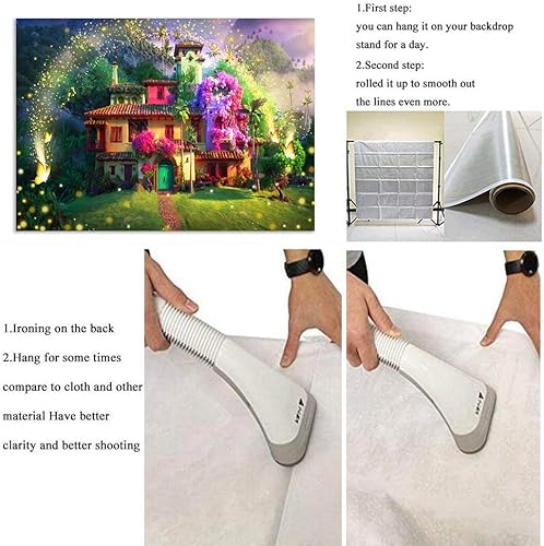 Miniatura 7 de Fondo de flores mágicas para casa, fondo de bosque de mosca de hada para suministros de fiesta de cumpleaños, escena de película para niñas,