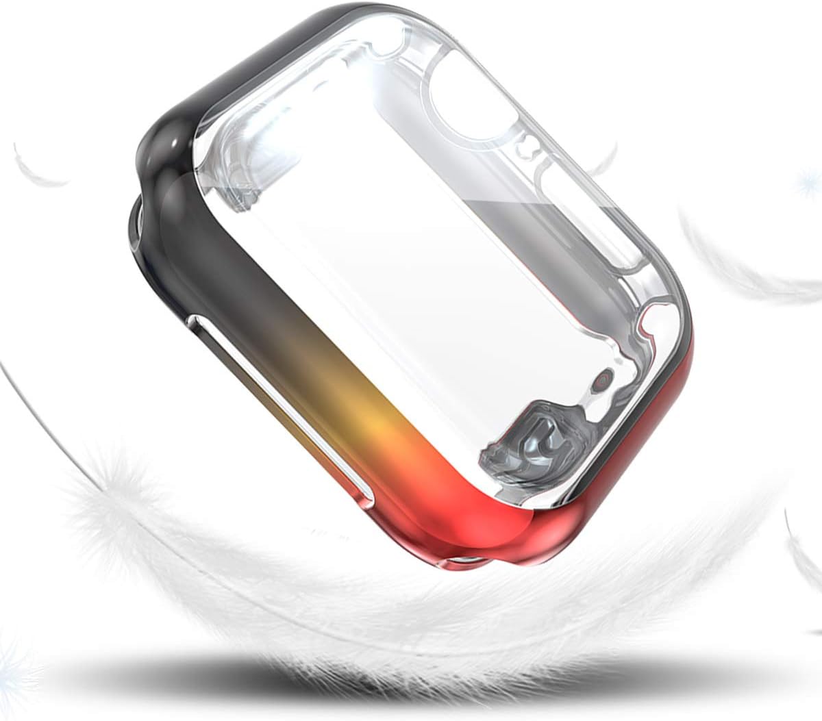 Compatible with Apple Watch Series 6 5 4 SE 44mm Case with Screen Protector, 3 Pack Soft TPU Overall Protective Cover for iwatch Women Accessories