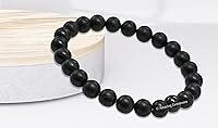 Vista 767 de Amazing Gemstone Pulsera de cristal para mujeres y hombres, pulsera de cristal curativo de protección, pulsera elástica con cuentas de piedras