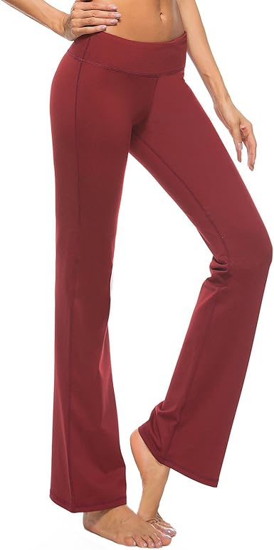 colored bootcut yoga pants