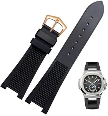 For Patek Philippe 5711 5712G Nautilus wristband Silicone black blue brown Wristwatch Band 25 * 13mm Sports Rubber Watch Straps