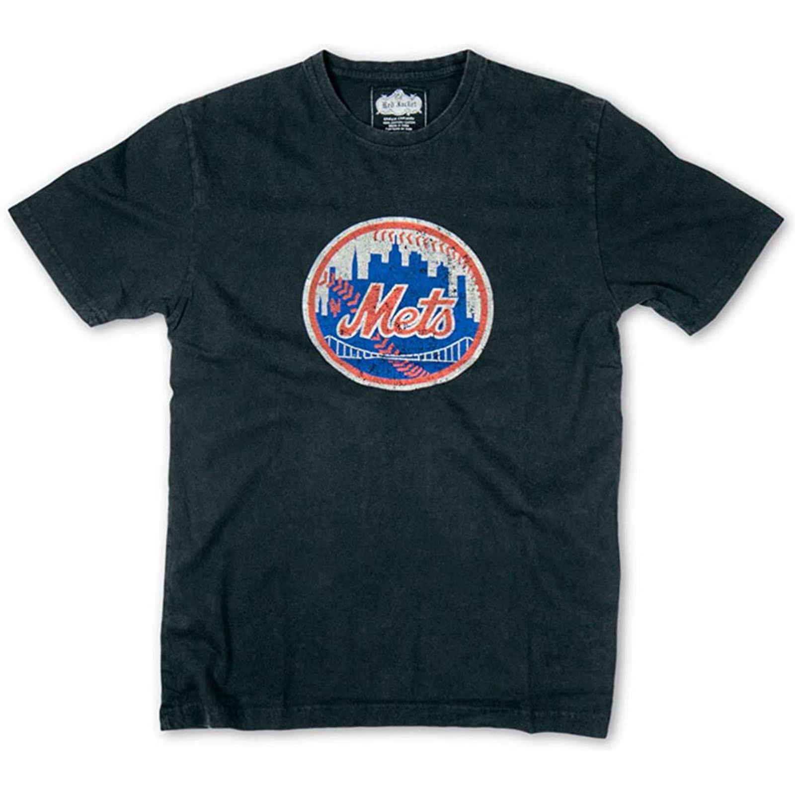 Man's T-Shirt Red Jacket Men's Ny Mets Brass Tacks Tee S-3XL Black XS