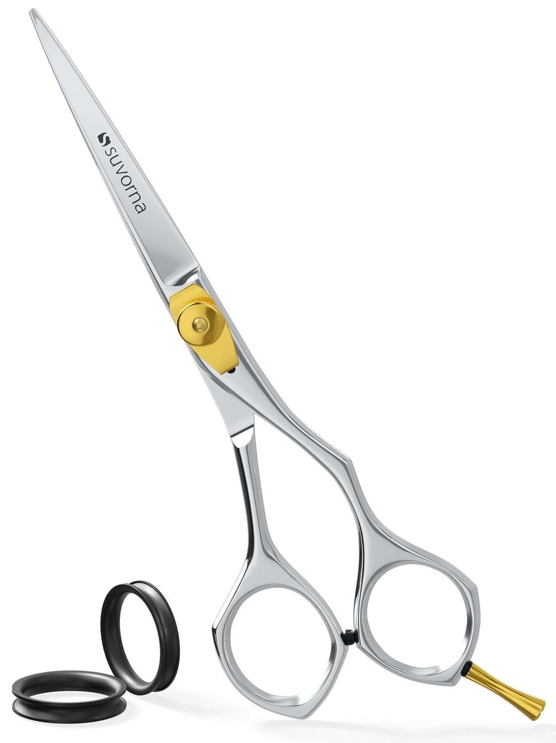 Suvorna 6.5" Professional Hair Cutting Scissors - Razor Sharp Japanese Stainless Steel Shears for Barbers, Stylists & Home Grooming, Men Women