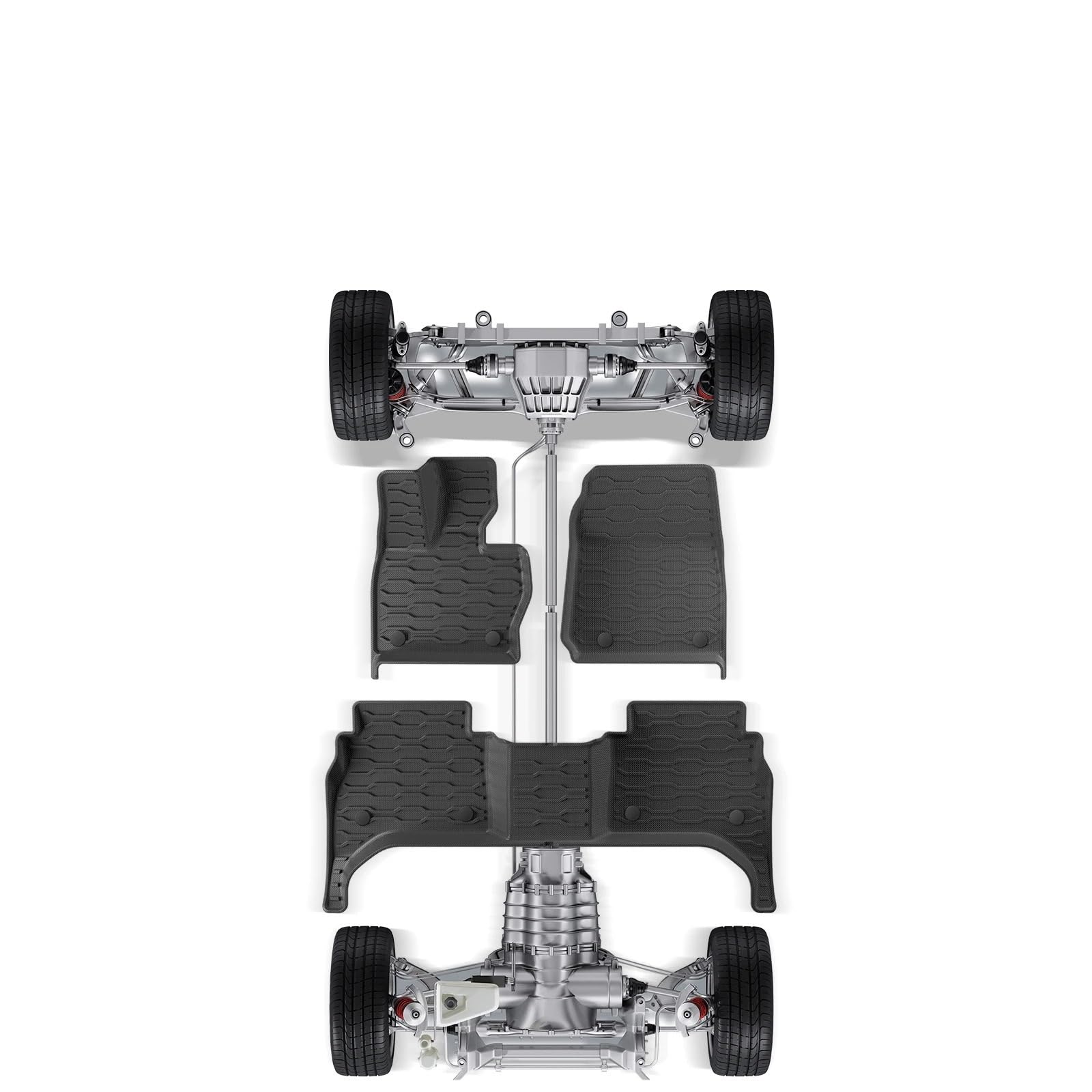 maty samochodowe Do Range Rover Sport L461 2023-2026 | Dywaniki samochodowe Wykładzina bagażnika Podkładka do bagażnika(Trunk pad 2pcs)