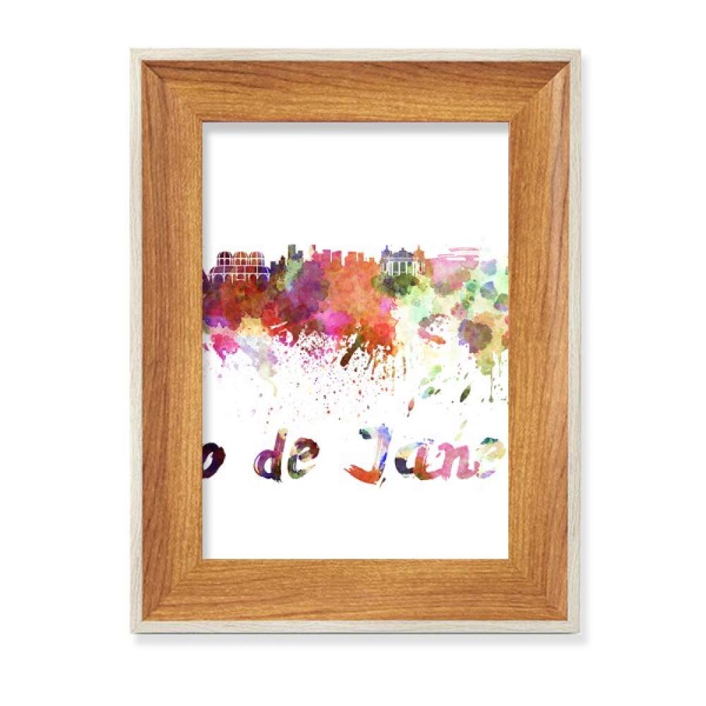 Cadre photo Rio de Janeiro souvenir brésil en bois cadeau bureau