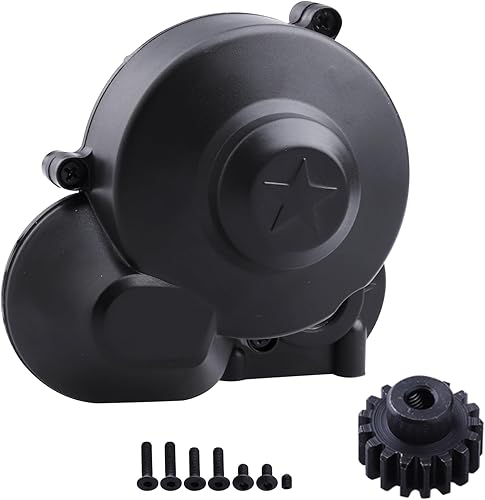 Hobbypark Caja de cambios de transmisión con engranaje de piñón de motor para Axial SCX10 SCX10 II 90046 90047 110 RC Crawler Cars, carcasa de