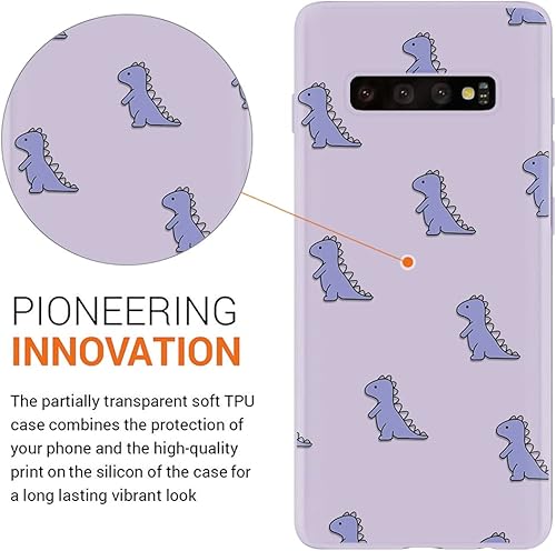 Miniatura 2 de Pnakqil 2 fundas de silicona compatibles con Samsung Galaxy S21 Ultra 5G, funda protectora de TPU con estampado de dinosaurio de moda, funda delgada