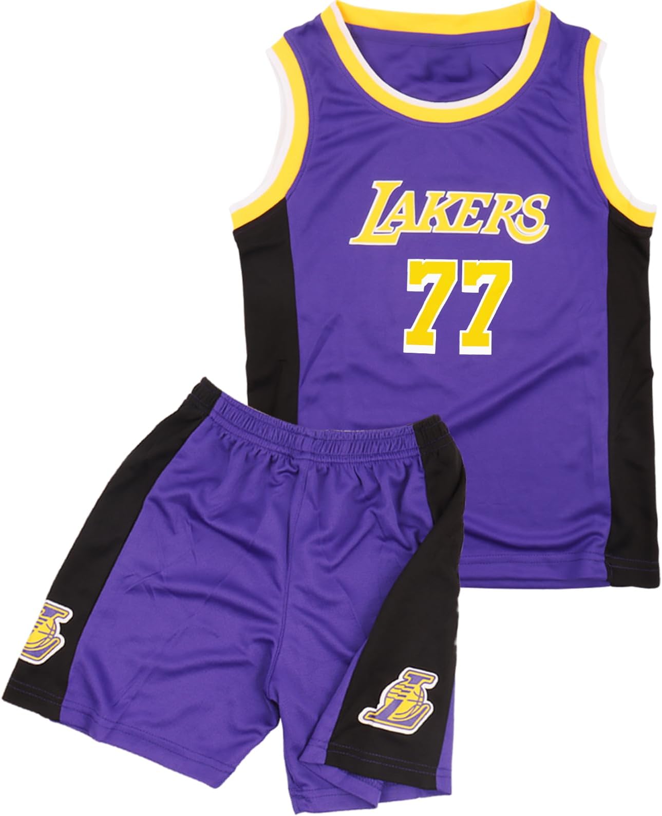 Kids Basketball Kit - 2-Piece Sleeveless Kids Basketball Jersey Shirt - Cool Basketball Kids Outfit for 4 5 6 7 8-14 Years Old Kids Boys Childs Gifts