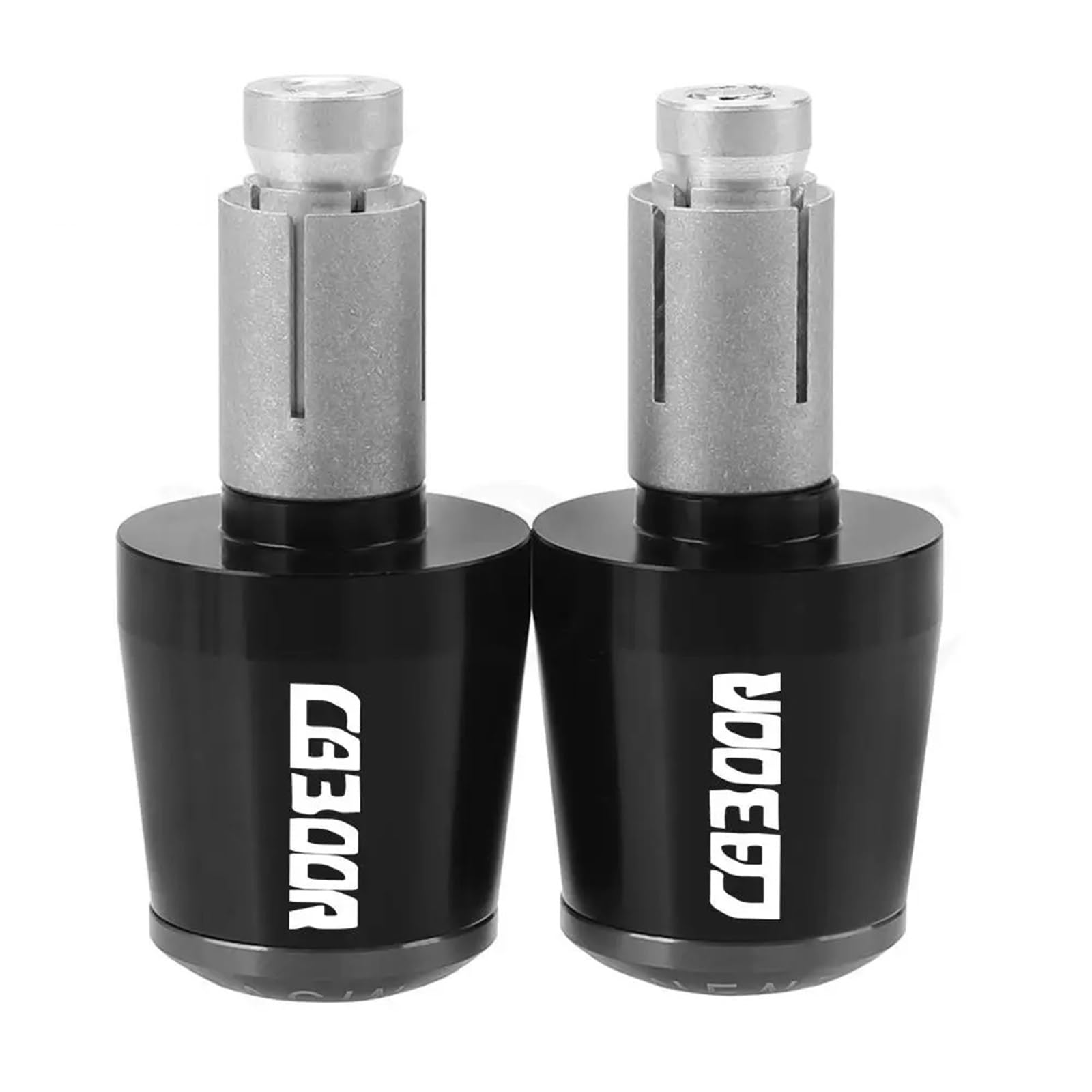 per Honda CB300R CB 300R CB300 R CB 300 R Moto Manopole del Manubrio cap Spina Parti di Peso Tappo A Mano(Black Red)