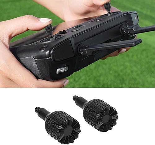 Miniatura 9 de GLOGLOW Rocker de pulgar para dron, cobre resistente al desgaste, 2 palos de control remoto para control, Negro -