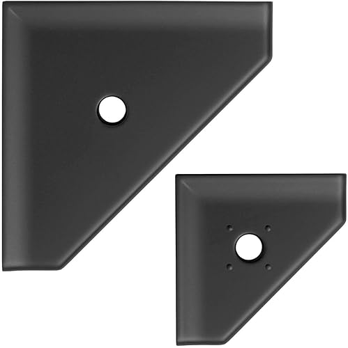 Questech Décor - Estante de ducha esquinero de 8 pulgadas y jabonera de ducha de 5 pulgadas, organizador de ducha de baño montado en la pared, color