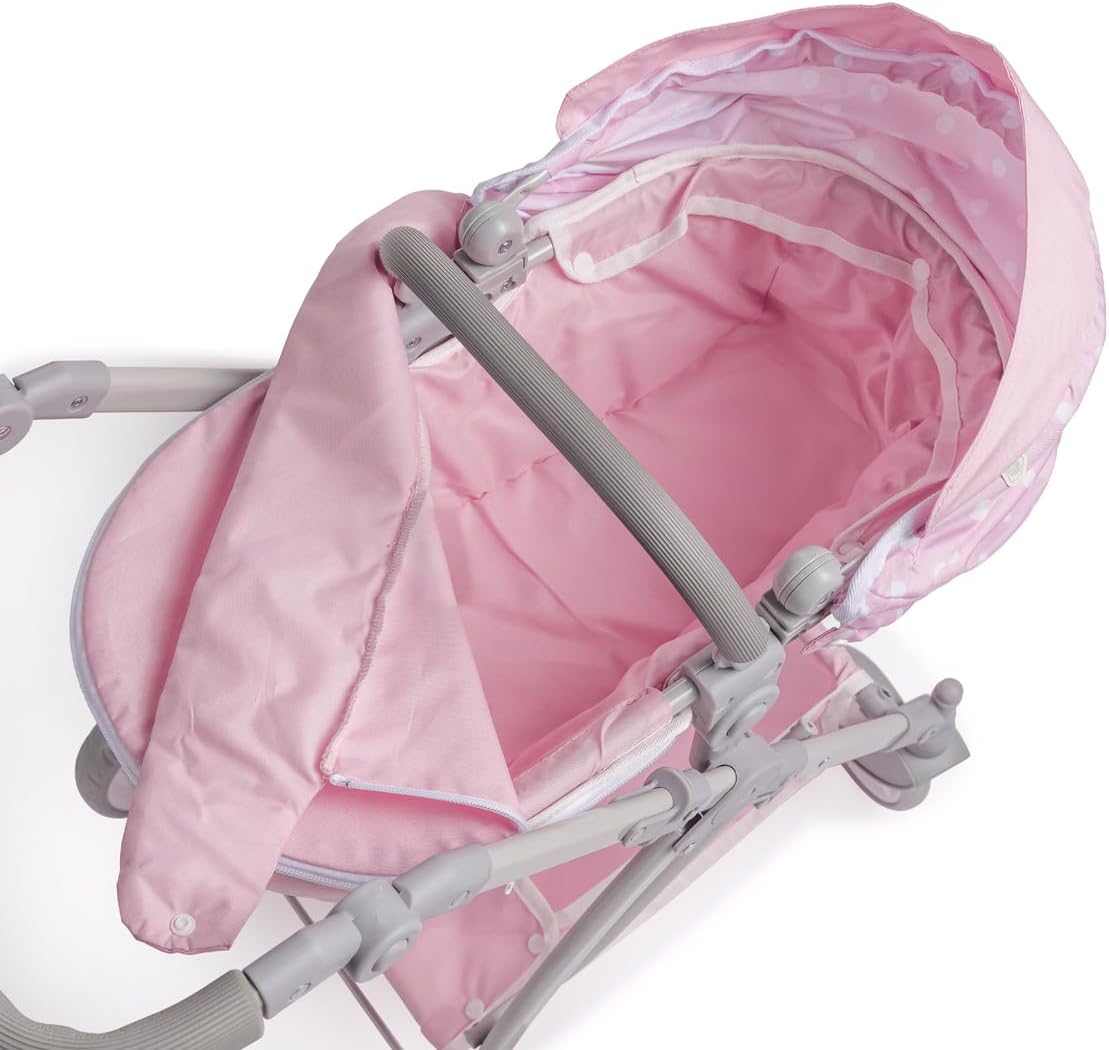 JC Toys - for Keeps Playtime | 2 in 1 Baby Doll Swing and Portable Carrier | for Dolls up to 18" | Ages 3+ | Nature Theme Color