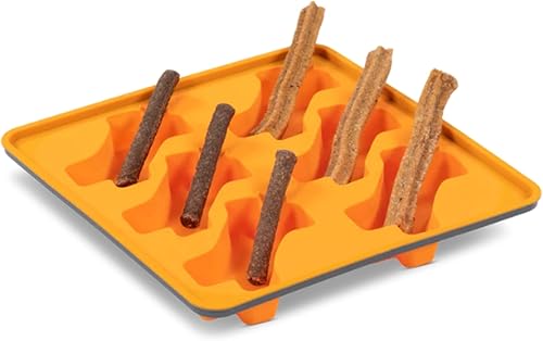 Miniatura 7 de Messy Mutts Moldes de silicona enmarcados para hacer golosinas y decoraciones  Bandeja de 10 x 10 pulgadas  12 cavidades en forma de hueso  Apto