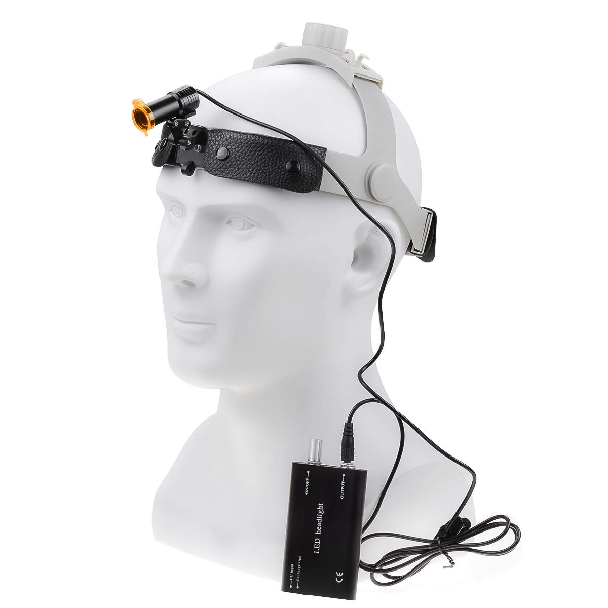 FOXCUP Phare LED chirurgical 5 W médical haute lumière spot en cuir boîte en aluminium DY-007