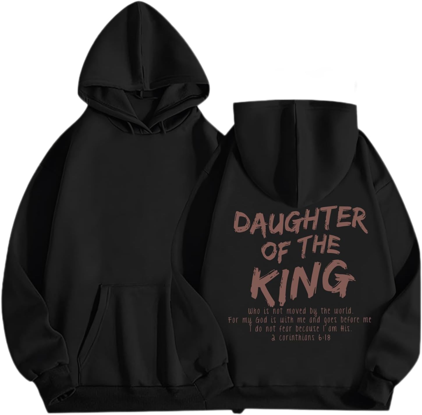 Daughter Of The King Hoodie For Women Christian Religious Hoodies Jesus Bible Verse Inspirational Hooded Sweatshirts