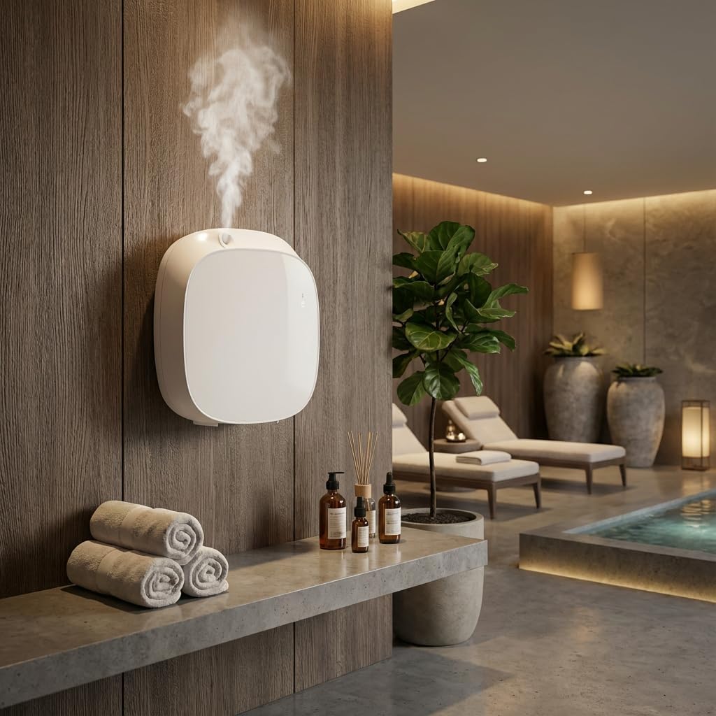 AmbiCloud Air with Nebulizing Tech for Home, Wall Mounted Cold Air Scent Machine, Waterless Nebulizing Scent Diffuser