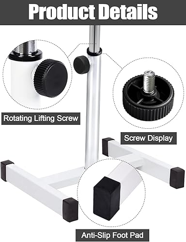 Miniatura 6 de Kalolary Pedicura Manicura Reposapiés Ajustable Altura del asiento Técnico Equipo de uñas Salon Spa (negro)