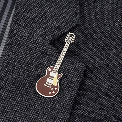 Enamel Guitar Pin Badge 6-Pack By Geepins | Six Stunning Miniature Guitar Brooches | 52 Mm | Wear On Backpack, Shirt, Jacket, Lapel, Hat, Or Tie | Gifted In 6 X Beautiful Guitar Case Boxes #TOP7