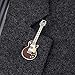 Geepins Enamel Guitar Pin Badge | Stunning Miniature Les Paul Brooch | 52 mm | Wear on Backpack, Shirt, Jacket, Lapel, Hat, or Tie | Presented in Beautiful Guitar Case Gift Box