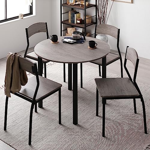 RASIK �~�`�_�C�j���O�e�[�u���Z�b�g 4�l�p 5�_�Z�b�g �e�[�u�� 1�_ �`�F�A 4�r �O���[�W��×�u���b�N �V���v���f�U�C���`�F�A �ؐ� �X�`�[�� 4�l�|��