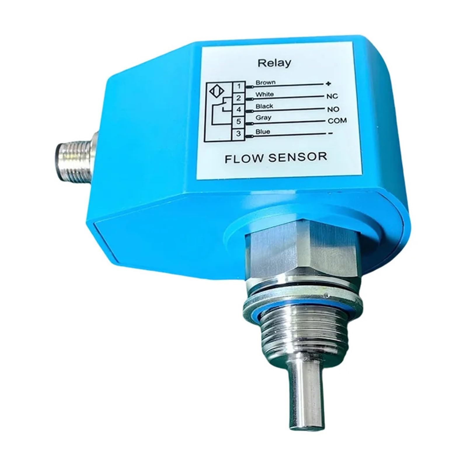 Przepływomierz, Przełączniki przepływu wody termoprzewodzącej G1/2 G1/4 NPT1/4 Gwint Czujniki Pompy do ropy i gazu Elektroniczny sterownik typu(100mm probe G1-2,24vdc 4-20mA)