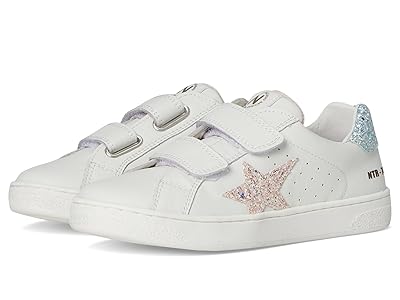 Naturino Pinn VL (Toddler/Little Kid) Girls Shoes White/Cipria/Silver : EU 29 (US 12 Little Kid) M, Leather