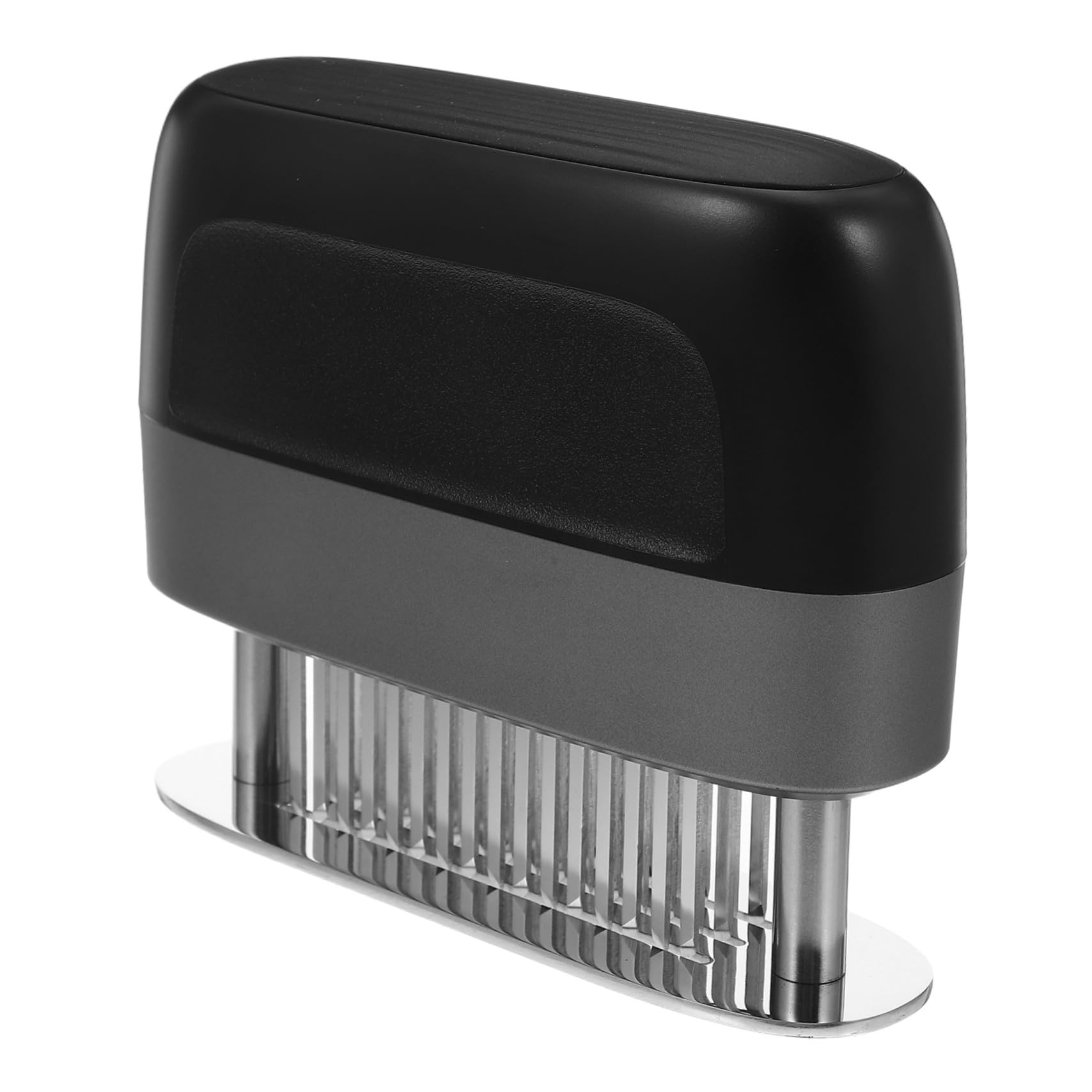 Ipetboom Ablandador de Carne de Acero Inoxidable Manual Agujas | Negro, Portátil para Camping y Reuniones Familiares, Apto para Cordero y Carne