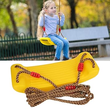 Children Swing, Plastic Non-Slip Swing Seat Recreation Facility Accessory Entertainment Equipment for Kid Playing Outdoor Playground Backyard Park