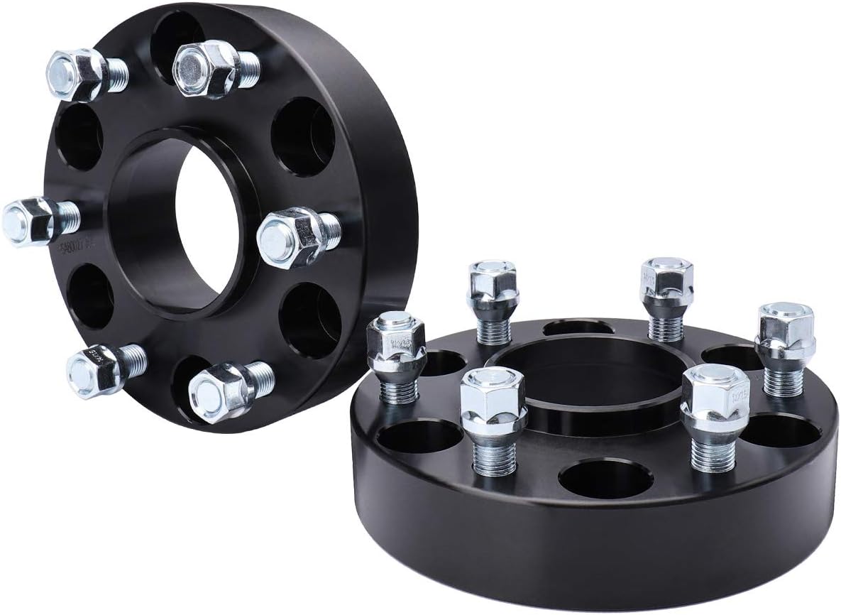MAYASAF Hubcentric Wheel Spacers [2 PACK, 1.5" THICK, 6 LUGS] for Chevy Silverado (GMC Sierra) 1500/2500, Tahoe/Yukon, for Cadillac Escalade, 6x5.5 Bolt Pattern, 78.1 Hub Bore, M14x1.5 Studs