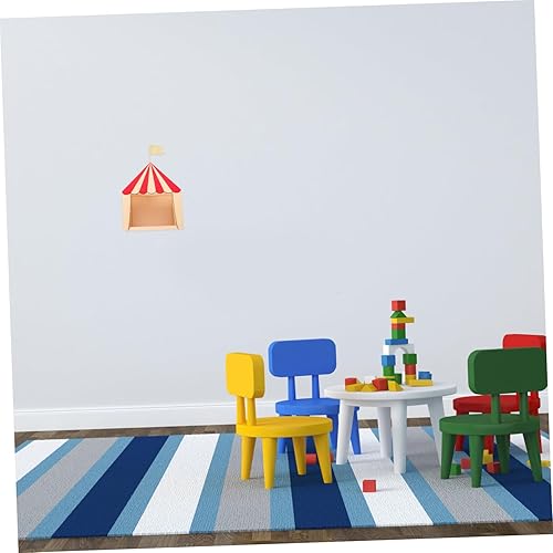 Miniatura 8 de 1 unidad de teatro cabina de pared para niños, estantes de pared, decoraciones de la casa, decoraciones para salas de almacenamiento de circo, caja
