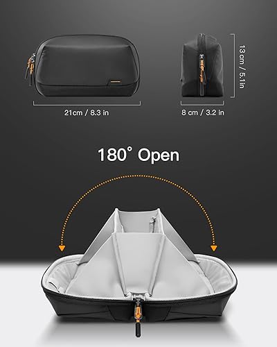 Miniatura 10 de Inateck Organizador electrónico bolsa de viaje resistente a salpicaduras bolsa organizadora de dispositivos organizador de cables USB apto para