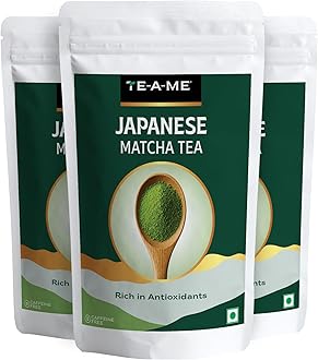 TE-A-ME Matcha Tea Powder, 150g (99 Servings) | 100% Japanese Matcha Green Tea Powder | 50g - pack of 3 | Christmas Gift | New Year Gift