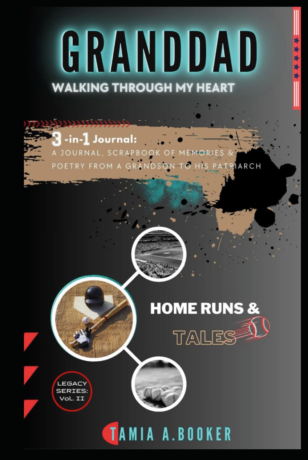 GRANDDAD Walking Through My Heart: 3-In-1 Journal, Scrapbook of Memories & Poetry from a Grandson to His Patriarch      Hardcover – February 14, 2024