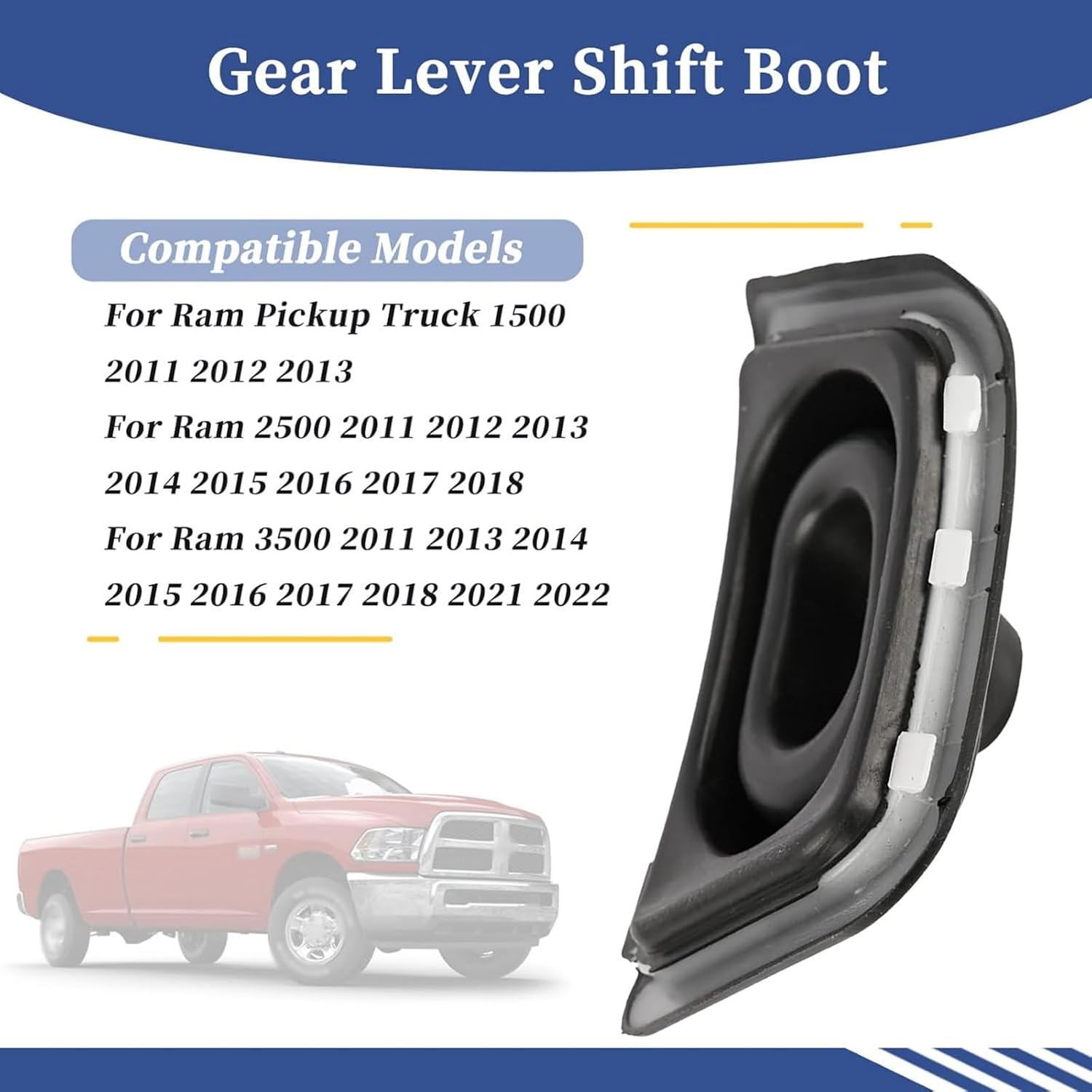Replacement Car Gear Shift Lever Boot for Ram Pickup Truck 1500 2500 3500