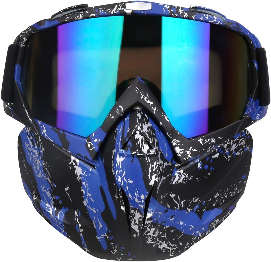 Motorcycle Goggles Mask CS/Paintball/Skiing/Riding/Cycling/Halloween/Costume Ball-UV Proof Windproof Anti-Fog