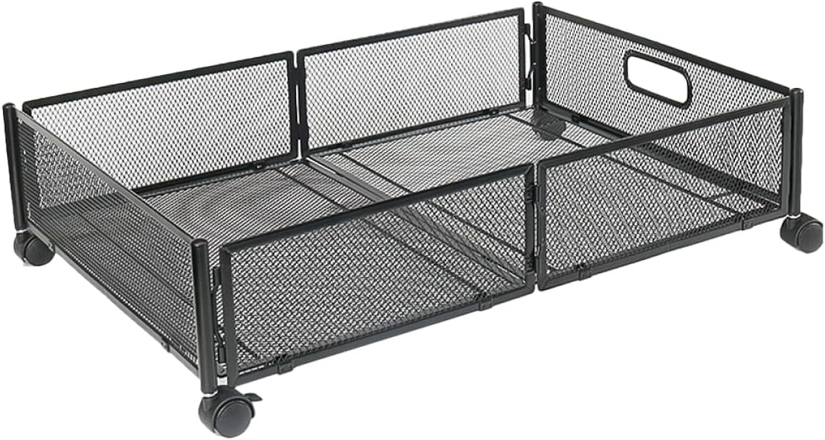 GLEAVI Under Bed Storage Organizer with Wheels Foldable Style Container for Bedrooms Capacity Storage for Tidy Spaces