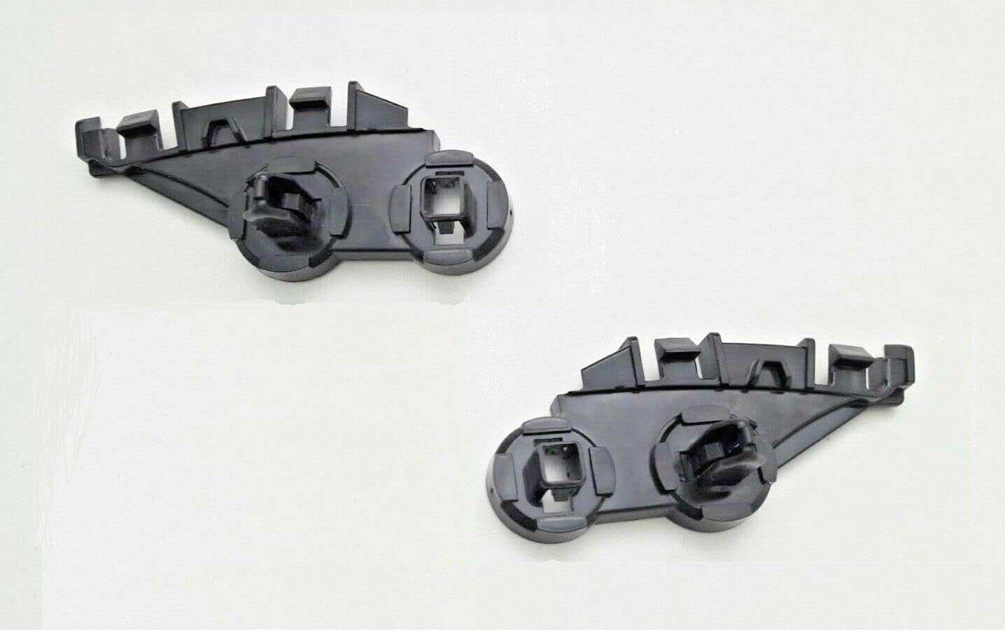 DAT AUTO PARTS Front Driver and Passenger Side Upper Bumper Retainer Bracket Pair Fits 2011-2022 Chrysler 300, Black Textured Plastic, Replaces CH1042116 CH1043116 57010745AF 57010744AF